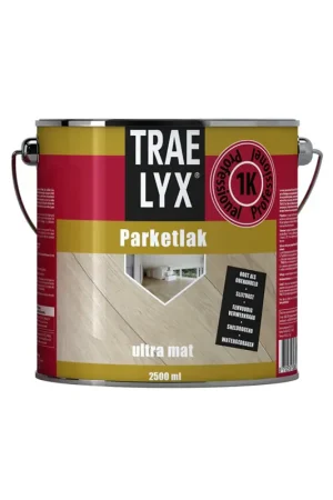 Trae Lyx Parketlak Ultra-Mat 2,5 liter Gratis Retour